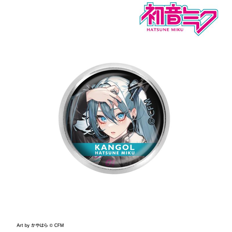 Hatsune Miku x Kangol Collab Art by Kayahara New Illustration Vol.1 Glass Magnet Badge Vocaloid Anime Merch