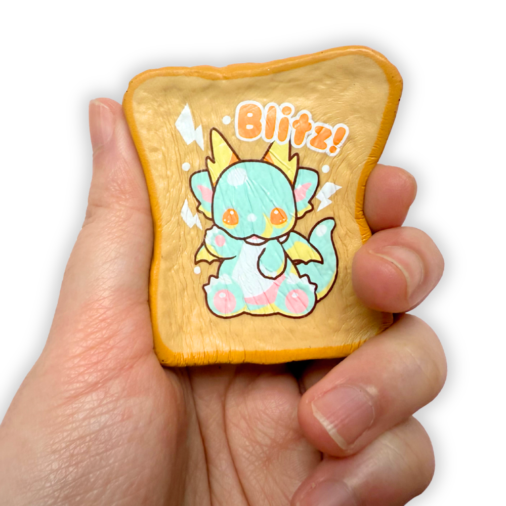 iBloom Squishy Mini Milk Toast Electric Dragon Blitz