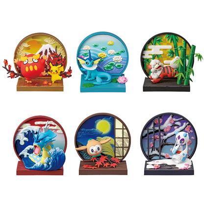 Re-Ment Pokémon Japanese Style Window Mini Figure Blind Box