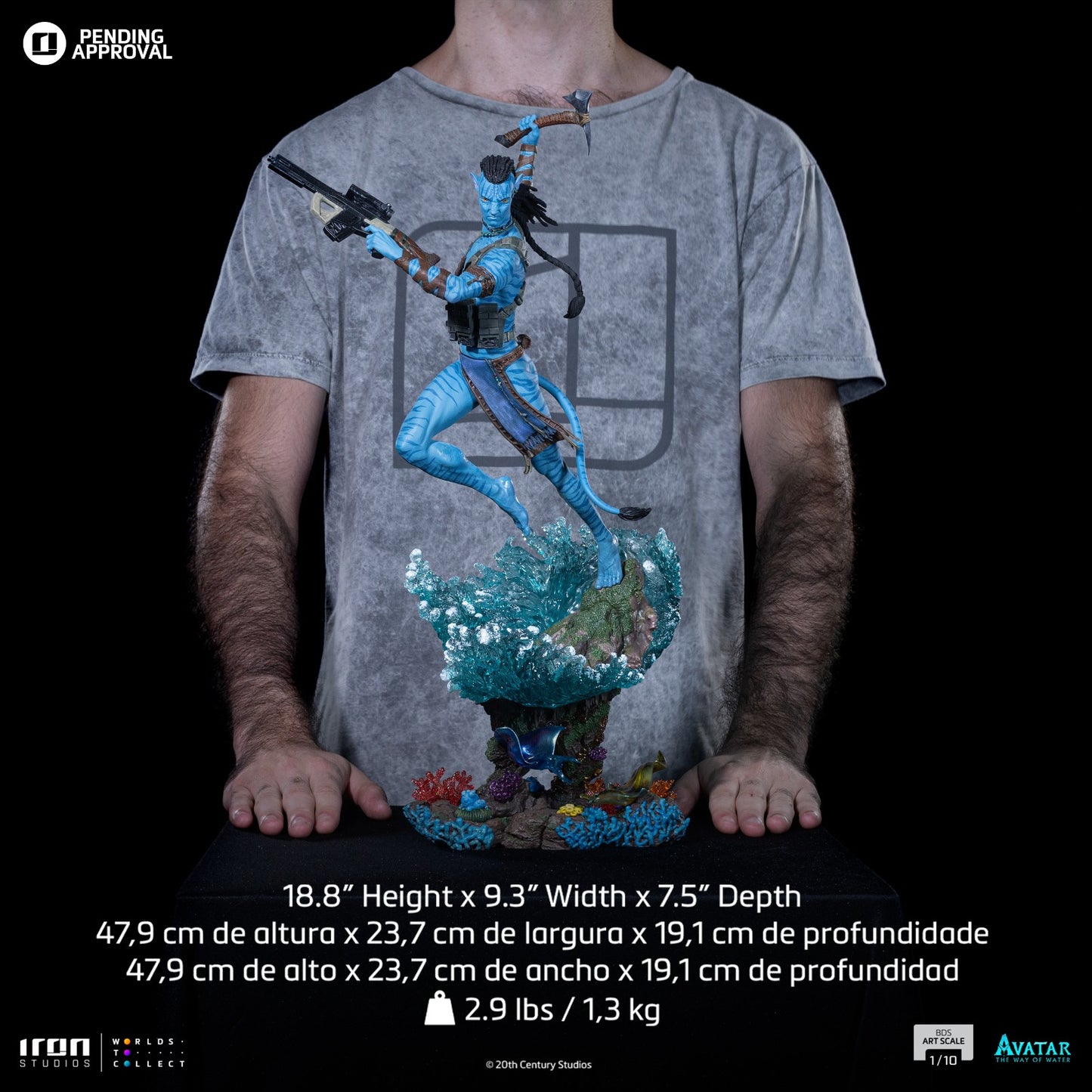 Iron Studios Avatar: The Way of Water Jake Sully Art Scale 1/10 Statue