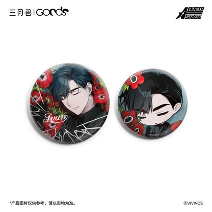 ALIEN STAGE Drowing Bloom Badge Set Anime Merch