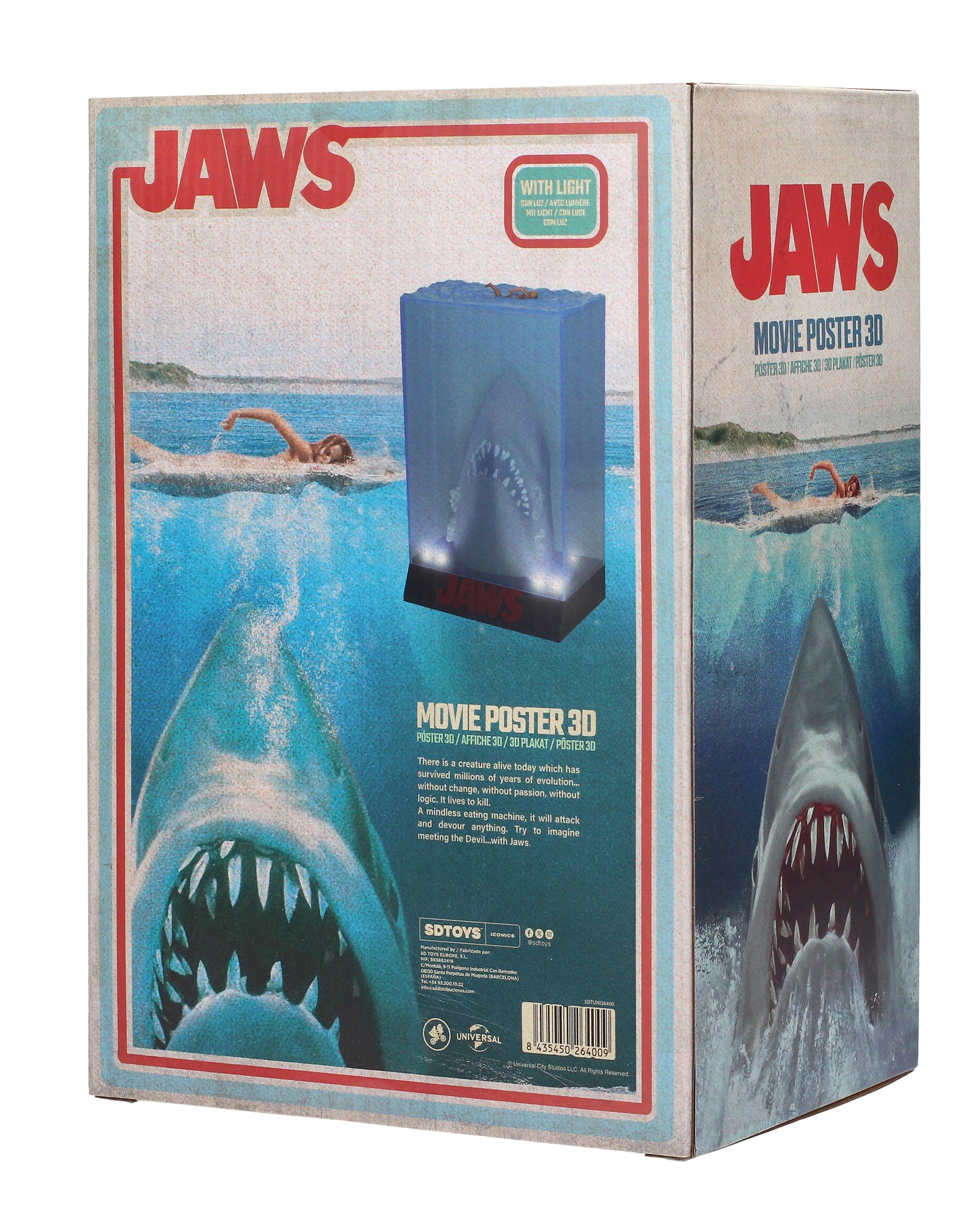 Jaws 50th Anniversary Movie 3D Poster Statue