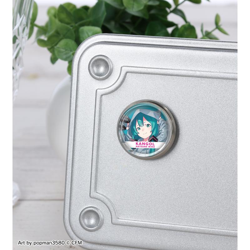Hatsune Miku x Kangol Collab Art by popman3580 New Illustration Vol.2 Glass Magnet Badge Anime Merch