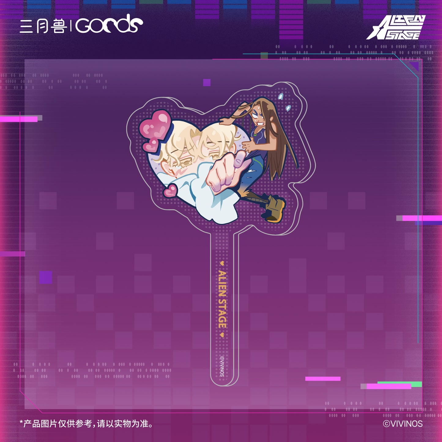 ALIEN STAGE DLC Fruity Heart Hyuna & Luka Acrylic Photo Stick Anime Merch
