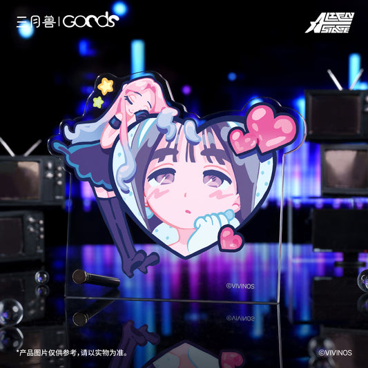 ALIEN STAGE DLC Fruity Heart Mizi & Sua Acrylic Display Stand Anime Merch