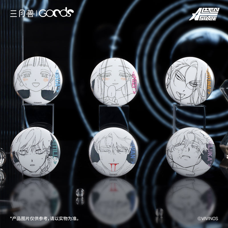 ALIEN STAGE DLC Tragedy On the Stage Line Art Badge Blind Box Anime Merch