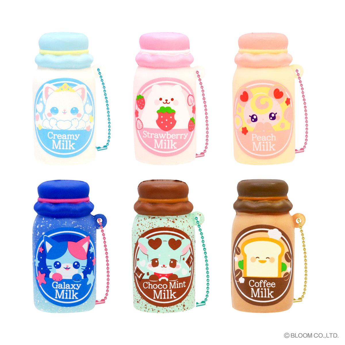iBloom Squishy Creamy Milk Bottle Blind Box Kawaii Soft Scented Slow Rising Stress Relief