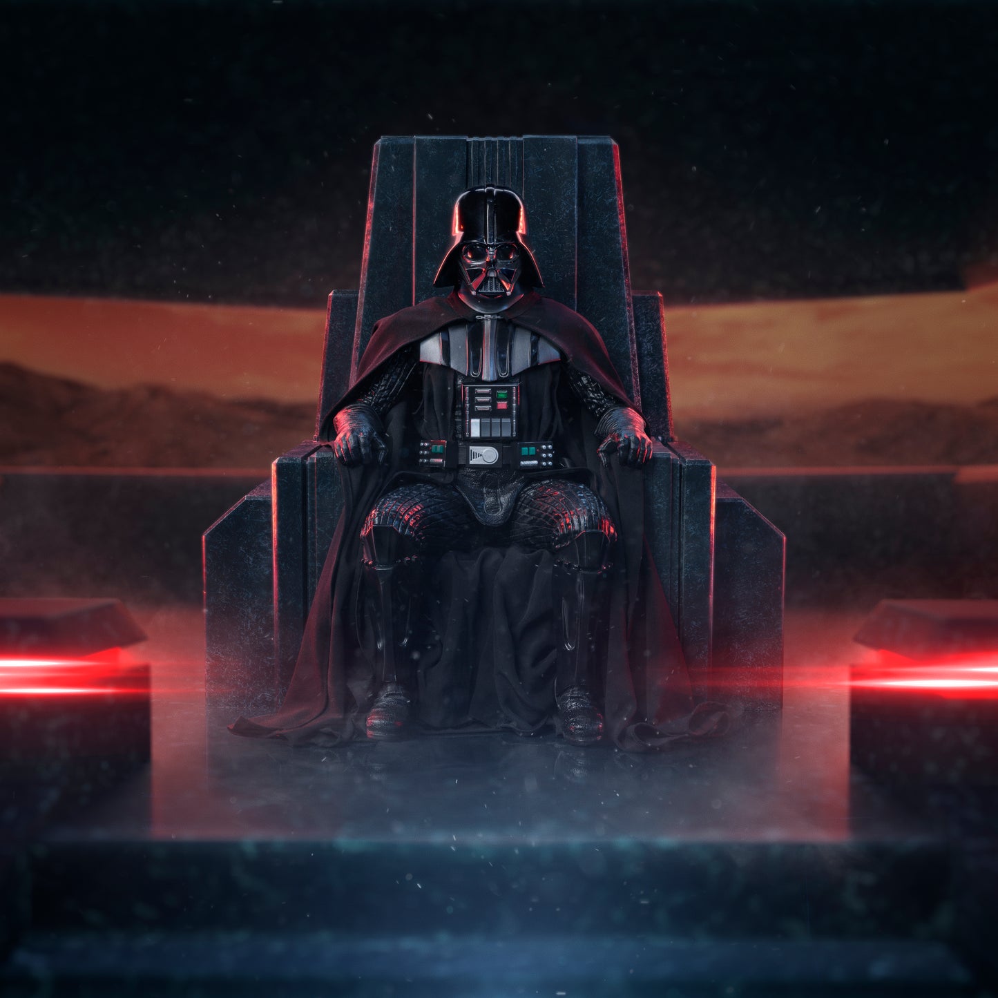 Iron Studios Star Wars Darth Vader on Throne Legacy Replica 1/4 Statue