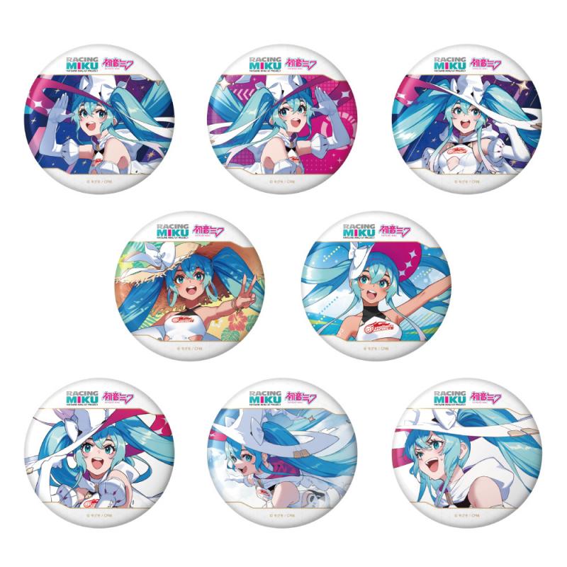 Hatsune Miku GT Project Racing Miku 2024 Ver. Vol. 1 Trading Large Can Badge Single Blind Box Vocaloid Anime Merch