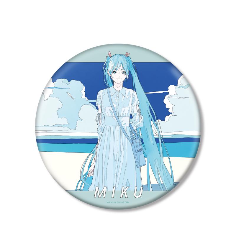 Hatsune Miku New Illustration Early Summer Outing Ver. Art by Rei Kato BIG Can Badge Anime Merch