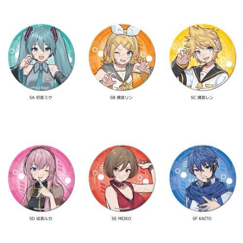 Hatsune Miku & Piapro Characters 76mm Round Shape Can Badge Vocaloid Anime Merch
