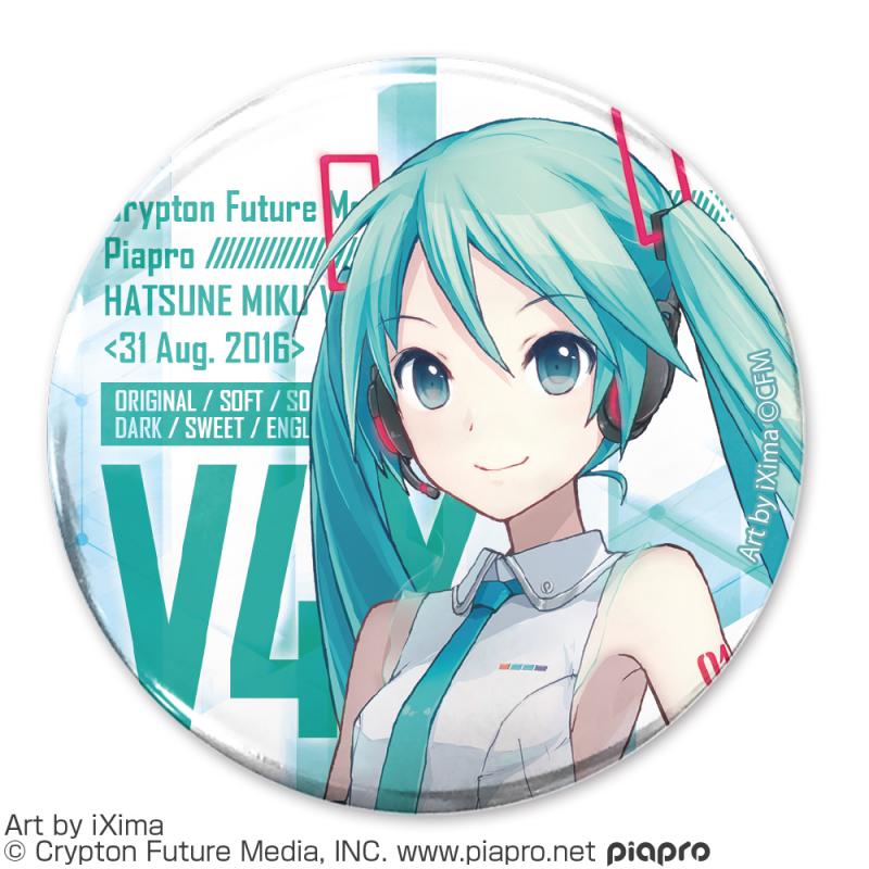 Hatsune Miku V4X 65mm Can Badge Anime Merch