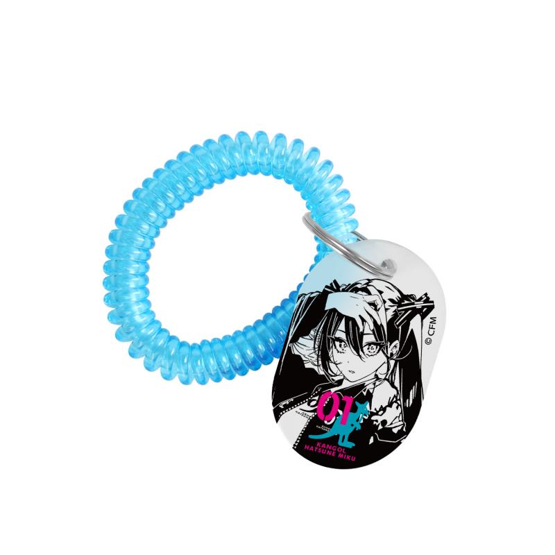 Hatsune Miku x Kangol Collab Art by Kayahara New Illustration Vol.1 Locker Key Style Acrylic Keychain Anime Merch