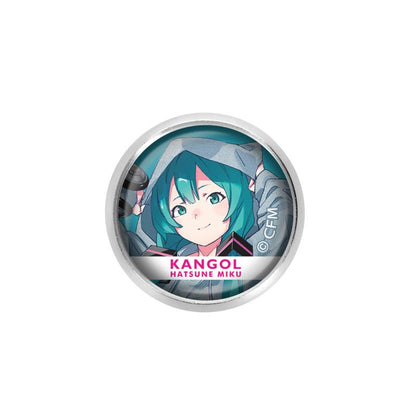 Hatsune Miku x Kangol Collab Art by popman3580 New Illustration Vol.2 Glass Magnet Badge Anime Merch