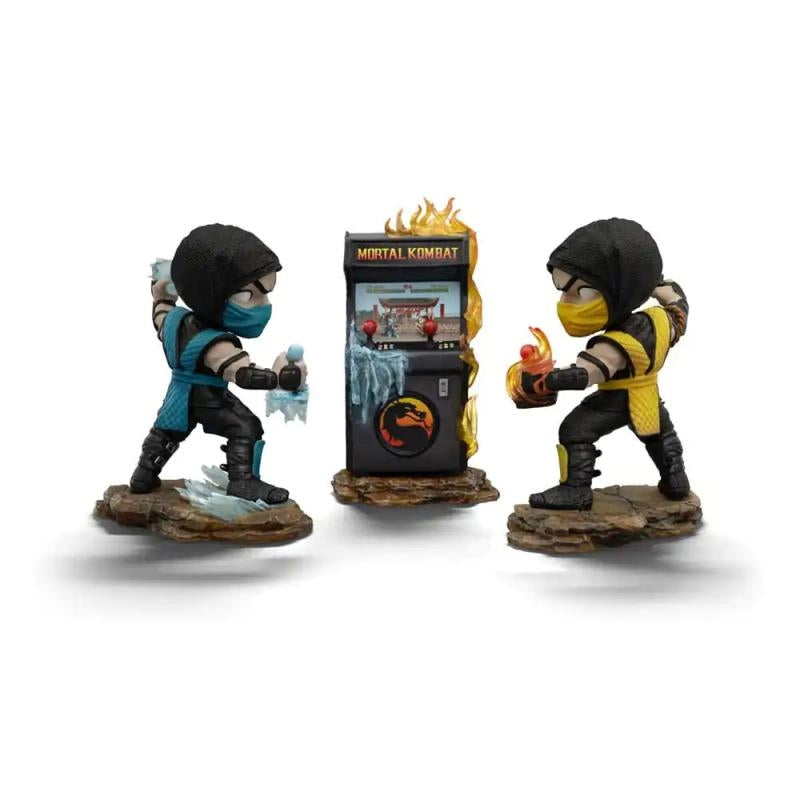 Iron Studios Mortal Kombat Scorpion vs Sub-Zero (Arcade Set 2024 Event Exclusive) MiniCo Statue
