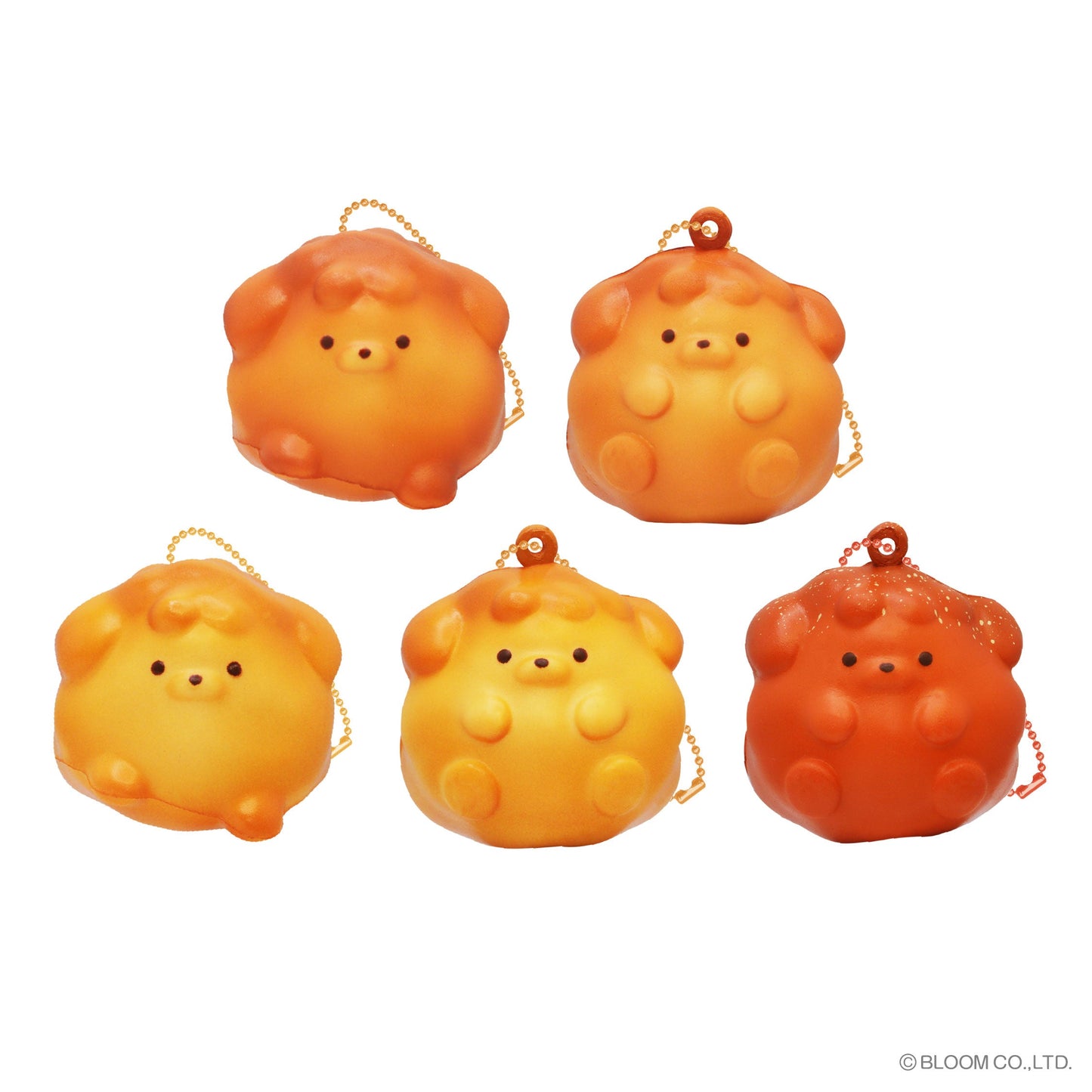 iBloom Squishy ★Capsule Toys★ Karaage Inu (with Ball Chain) Kawaii Soft Scented Slow Rising Stress Relief
