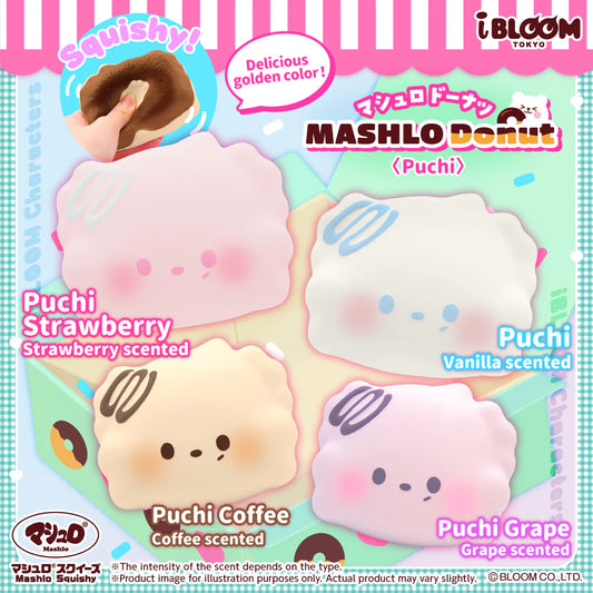 iBloom Squishy Mashlo Donut Puchi Kawaii Soft Scented Slow Rising Stress Relief
