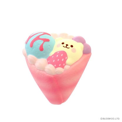 iBloom Squishy Marshmallow Bear's Strawberry Crepe Mini Kawaii Soft Scented Slow Rising Stress Relief
