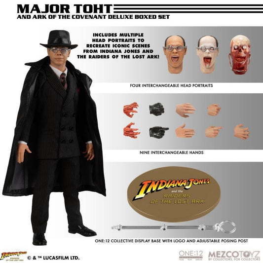 Mezco One:12 Collective Major Toht and Ark of the Covenant Deluxe Boxed Set