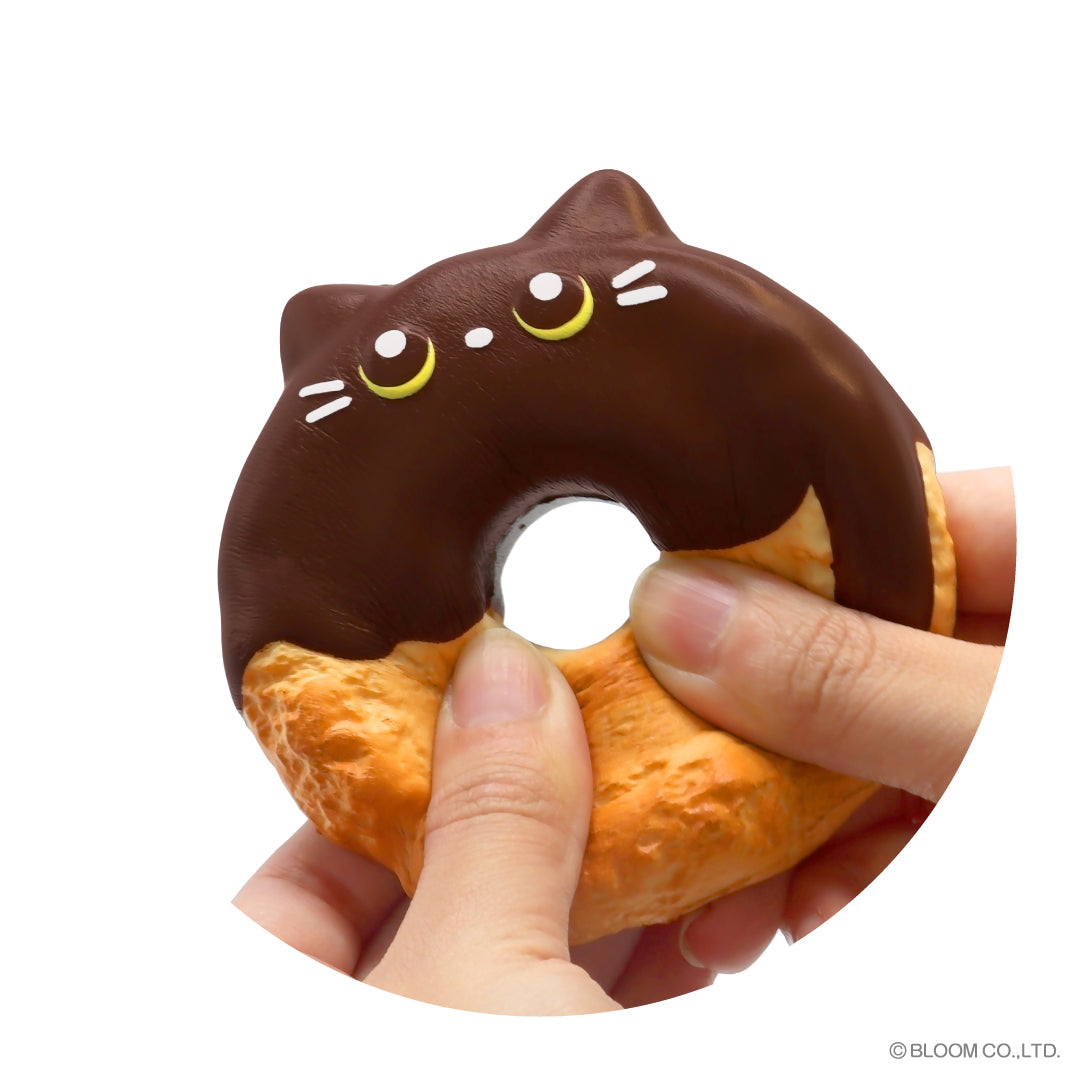 iBloom Squishy Old-Fashioned Donut Cat Kawaii Soft Scented Slow Rising Stress Relief