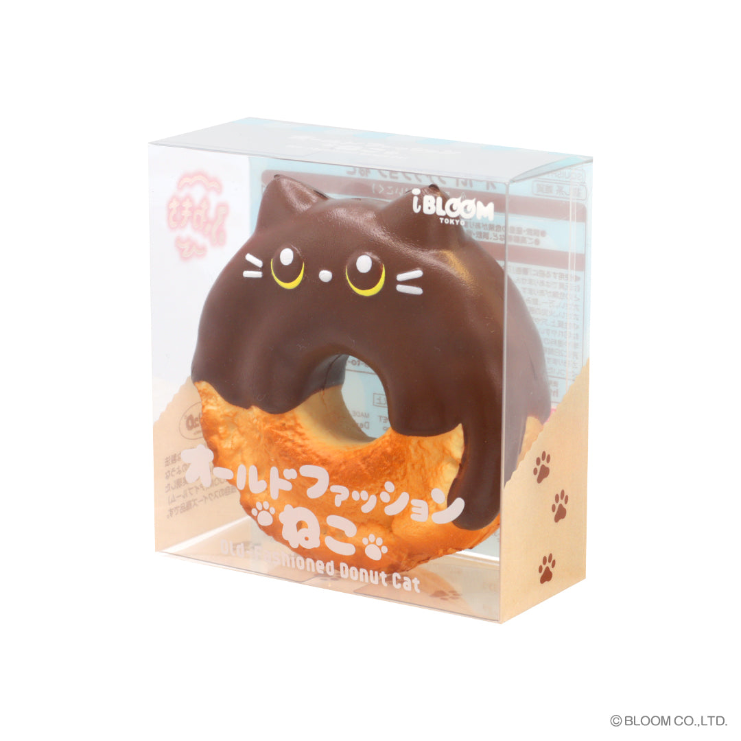 iBloom Squishy Old-Fashioned Donut Cat Kawaii Soft Scented Slow Rising Stress Relief