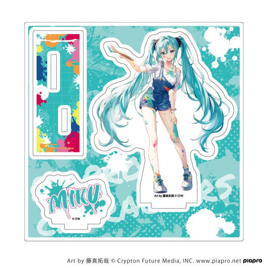Piapro Characters Hatsune Miku Paint Ver. Original Illustration Acrylic Stand Plate Vocaloid Anime Merch