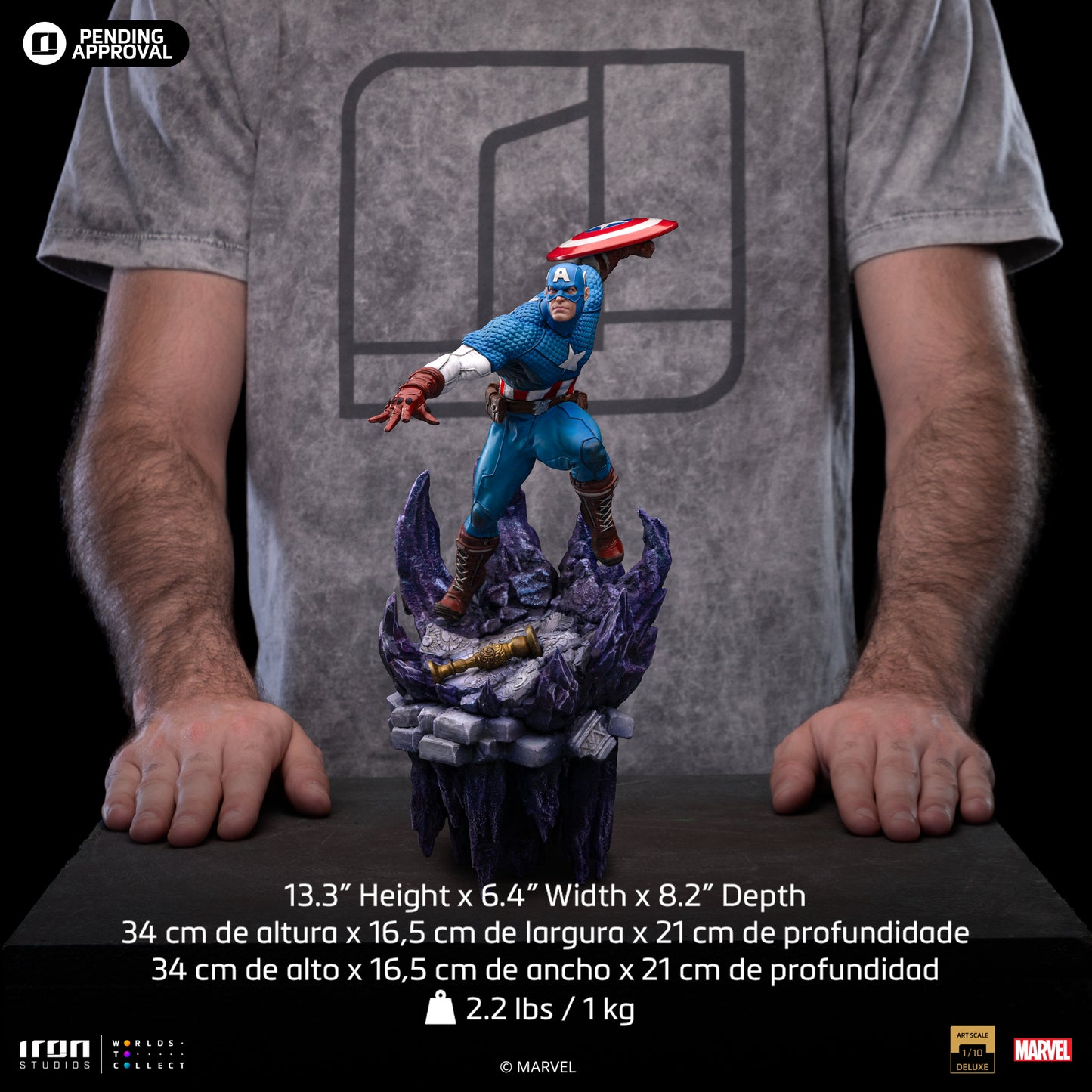 Iron Studios Marvel Captain America Deluxe Art Scale 1/10 Statue