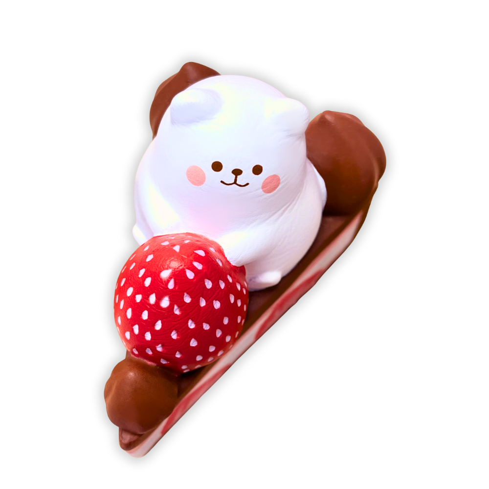 iBloom Squishy Big Strawberry Shortcake Strawberry chocolate cake Kawaii Soft Scented Slow Rising Stress Relief