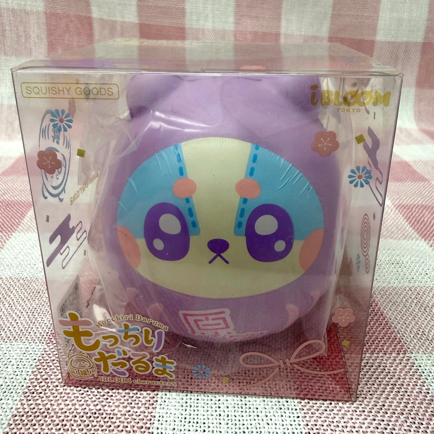 iBloom Squishy Mocchiri Daruma Moo Cotton Candy Scent Kawaii Soft Scented Slow Rising Stress Relief