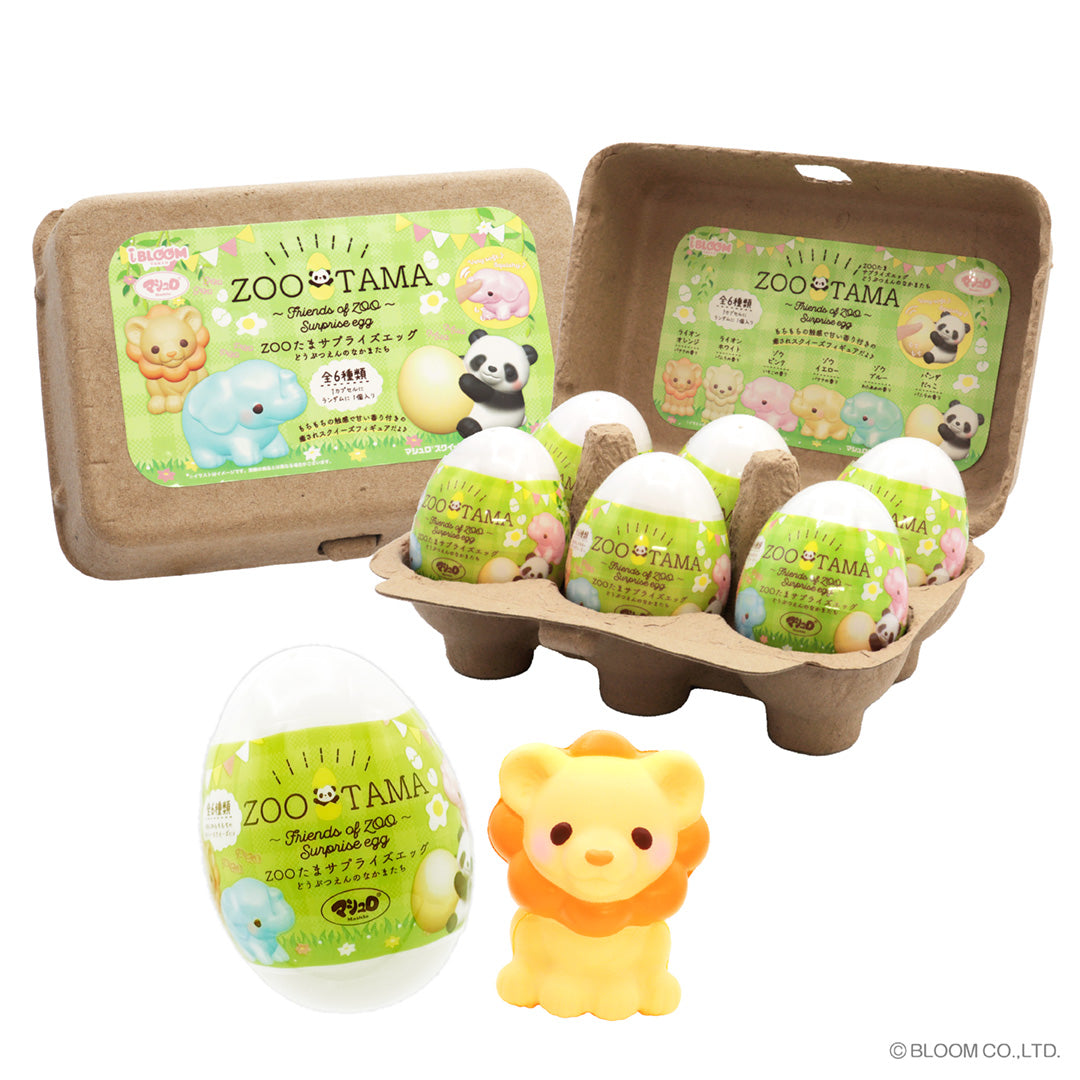 iBloom Squishy ZOO TAMA Friend of Zoo Surprise Egg Kawaii Soft Scented Slow Rising Stress Relief