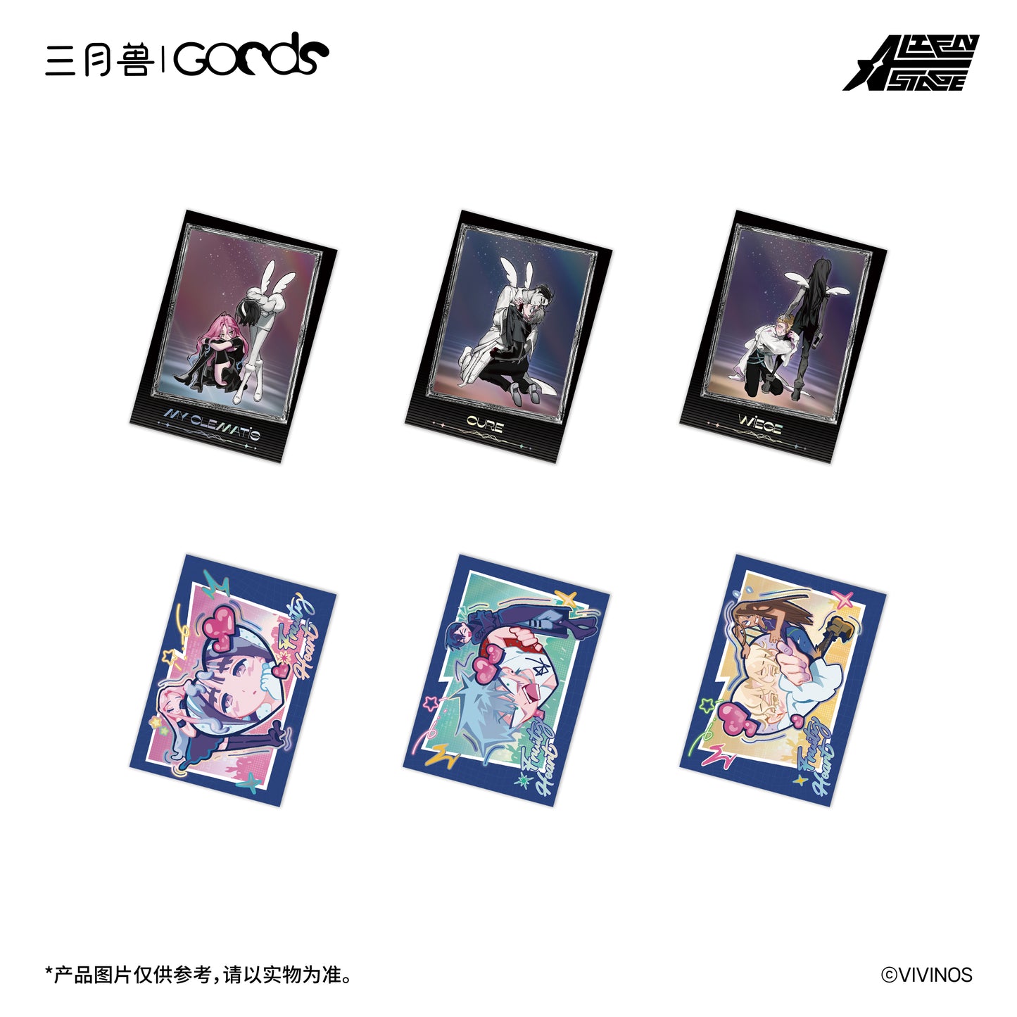 ALIEN STAGE DLC Love Hate & Fruity Heart Instax Style Photo Card Blind Box Anime Merch