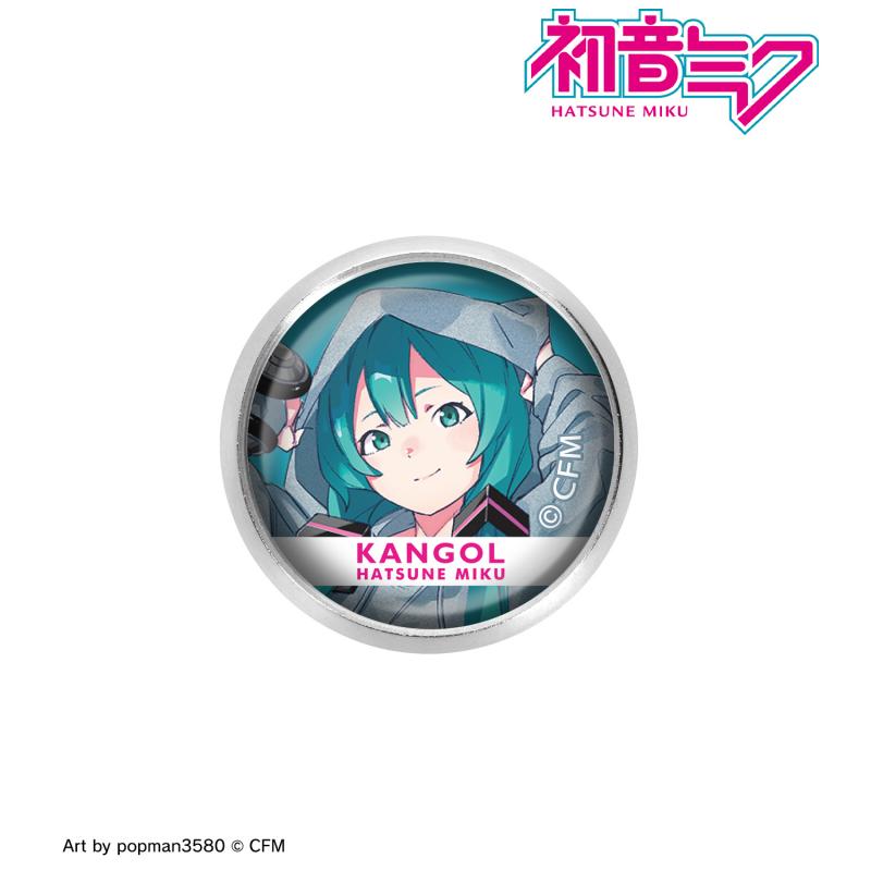 Hatsune Miku x Kangol Collab Art by popman3580 New Illustration Vol.2 Glass Magnet Badge Anime Merch