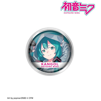 Hatsune Miku x Kangol Collab Art by popman3580 New Illustration Vol.2 Glass Magnet Badge Anime Merch