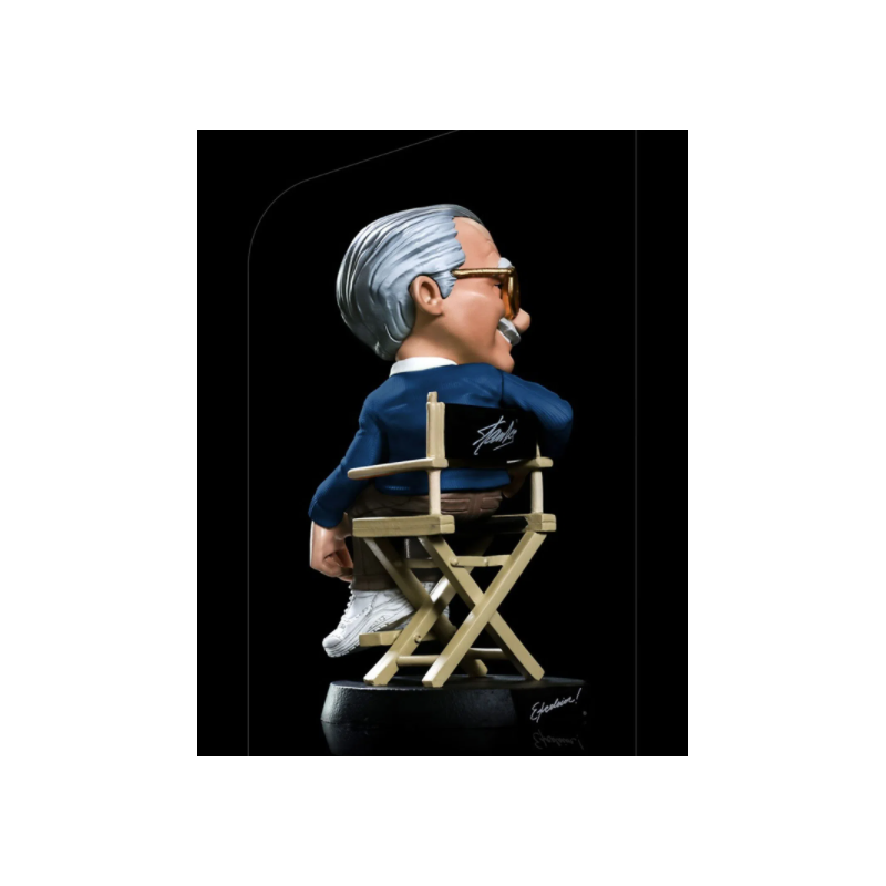 Iron Studios Marvel Stan Lee Blue POW! MiniCo Statue