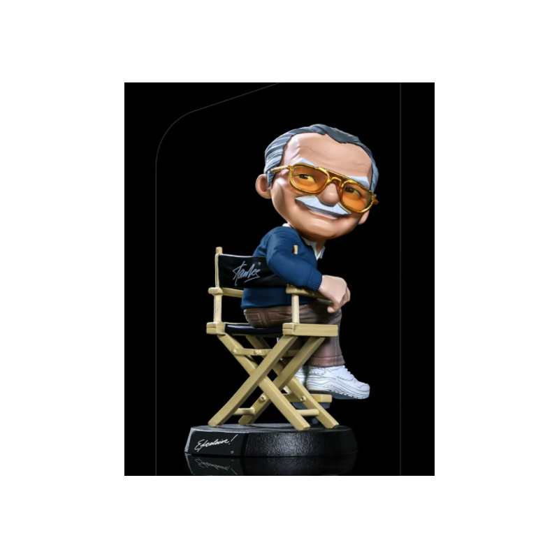 Iron Studios Marvel Stan Lee Blue POW! MiniCo Statue