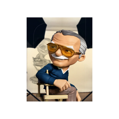 Iron Studios Marvel Stan Lee Blue POW! MiniCo Statue
