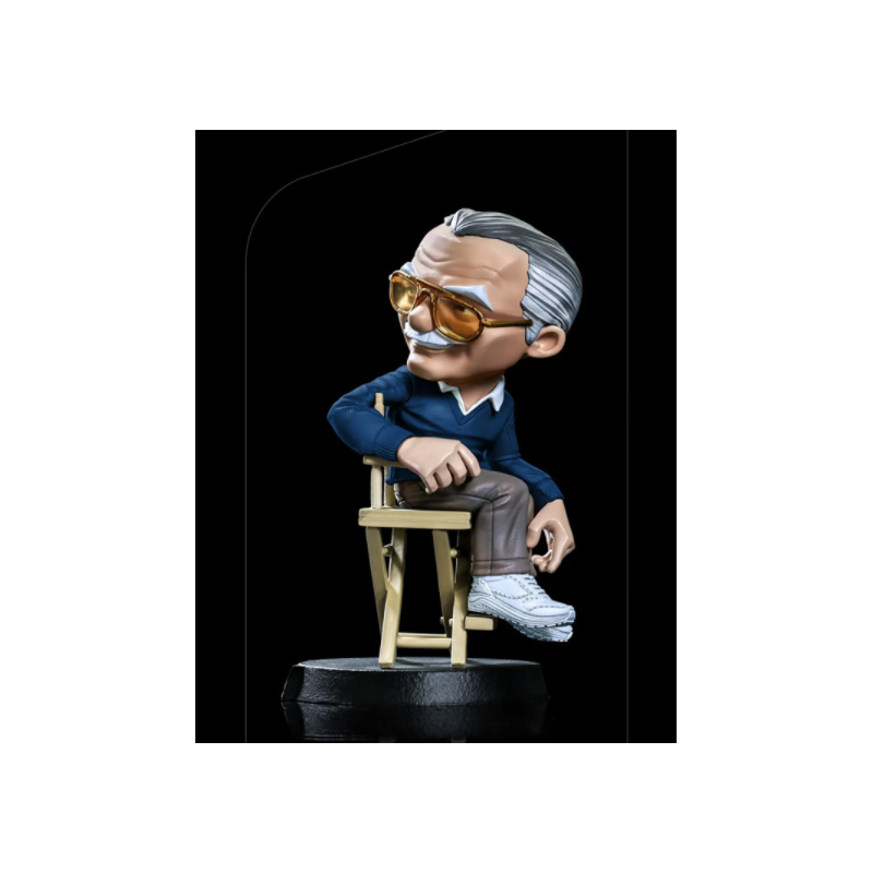 Iron Studios Marvel Stan Lee Blue POW! MiniCo Statue