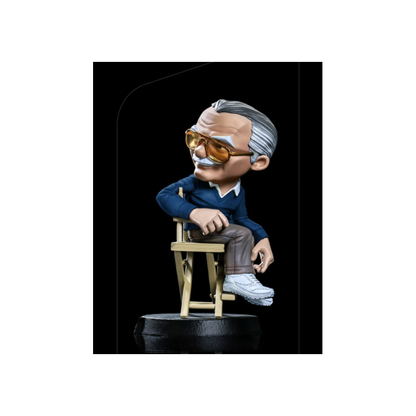 Iron Studios Marvel Stan Lee Blue POW! MiniCo Statue