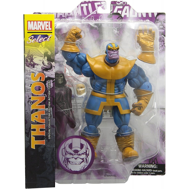 Diamond Select Toys Marvel Thanos with Removable Infinity Gauntlet and Unarticulated Death Select Action Figure
