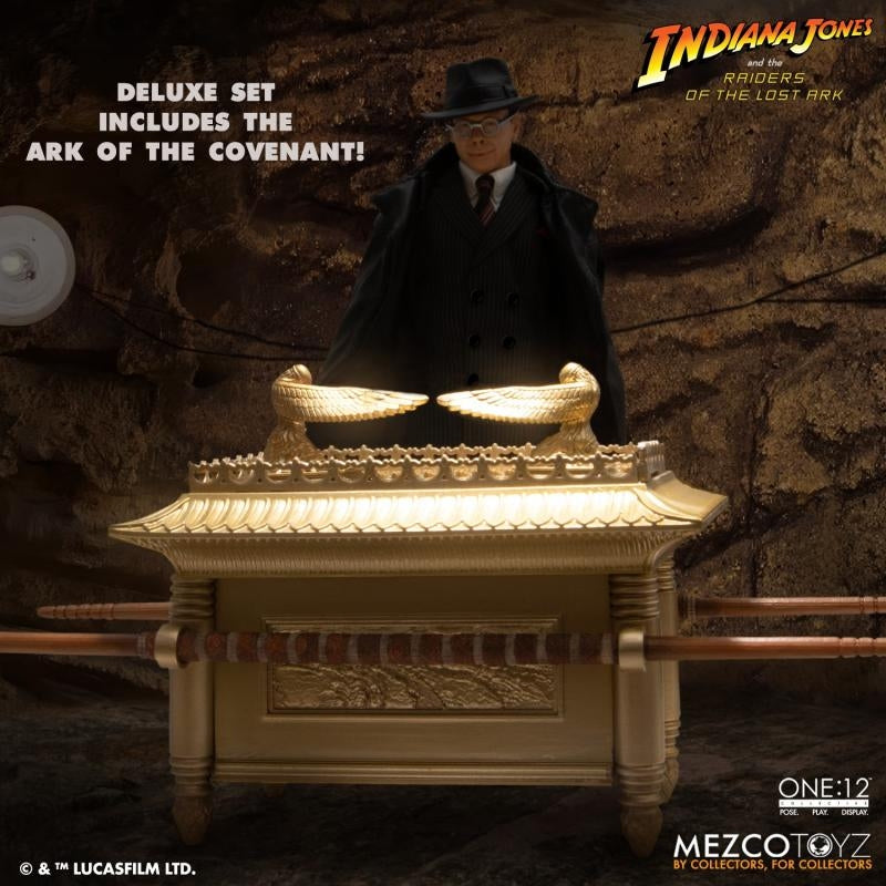 Mezco One:12 Collective Major Toht and Ark of the Covenant Deluxe Boxed Set