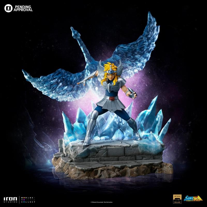 Iron Studios Saint Seiya Cygnus Hyoga Deluxe Art Scale 1/10 Statue