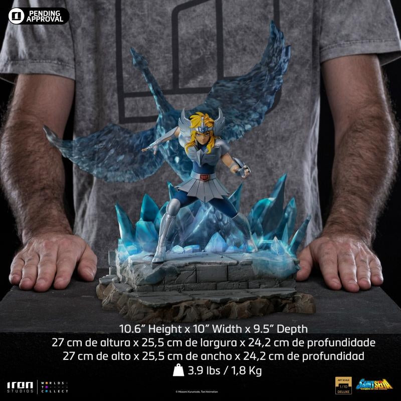 Iron Studios Saint Seiya Cygnus Hyoga Deluxe Art Scale 1/10 Statue
