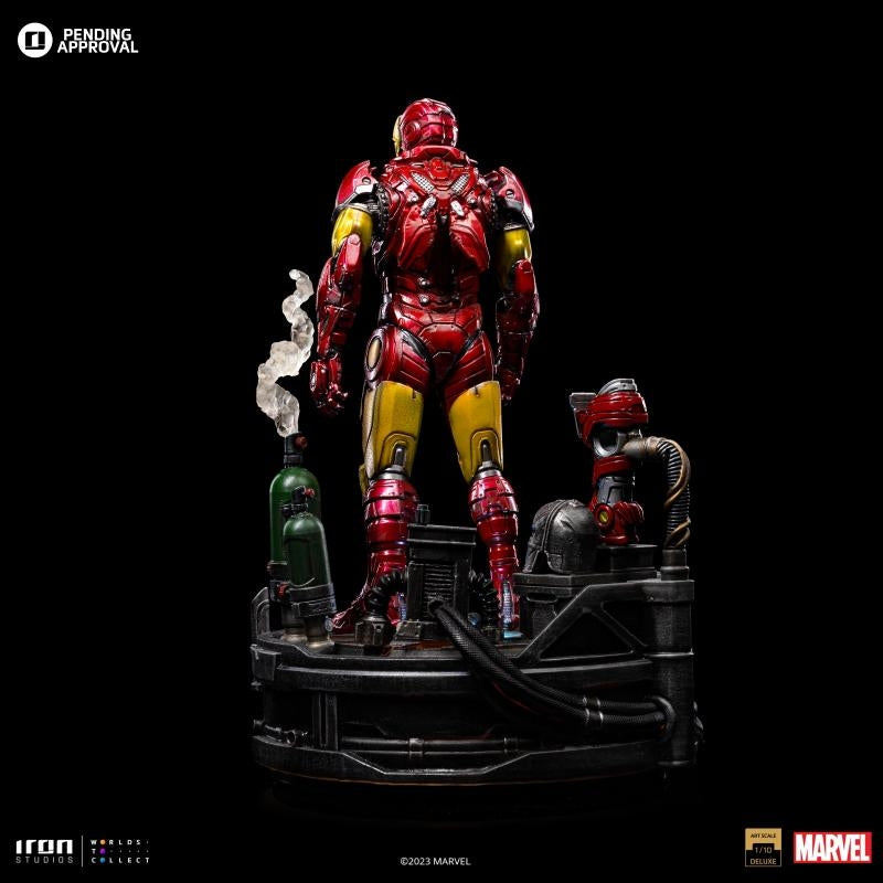 Iron Studios Marvel Deluxe Art Scale 1/10 IRON MAN UNLEASHED Statue