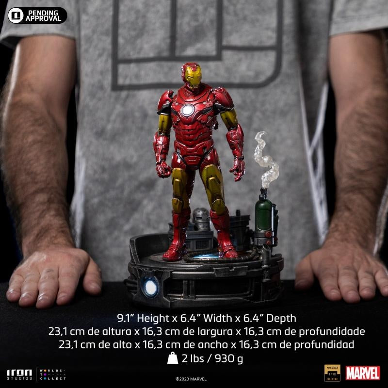 Iron Studios Marvel Deluxe Art Scale 1/10 IRON MAN UNLEASHED Statue