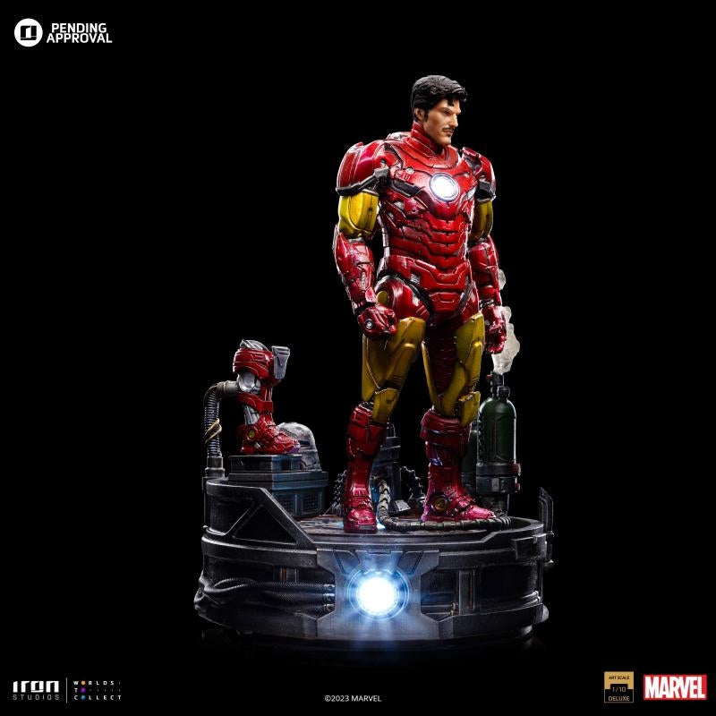 Iron Studios Marvel Deluxe Art Scale 1/10 IRON MAN UNLEASHED Statue