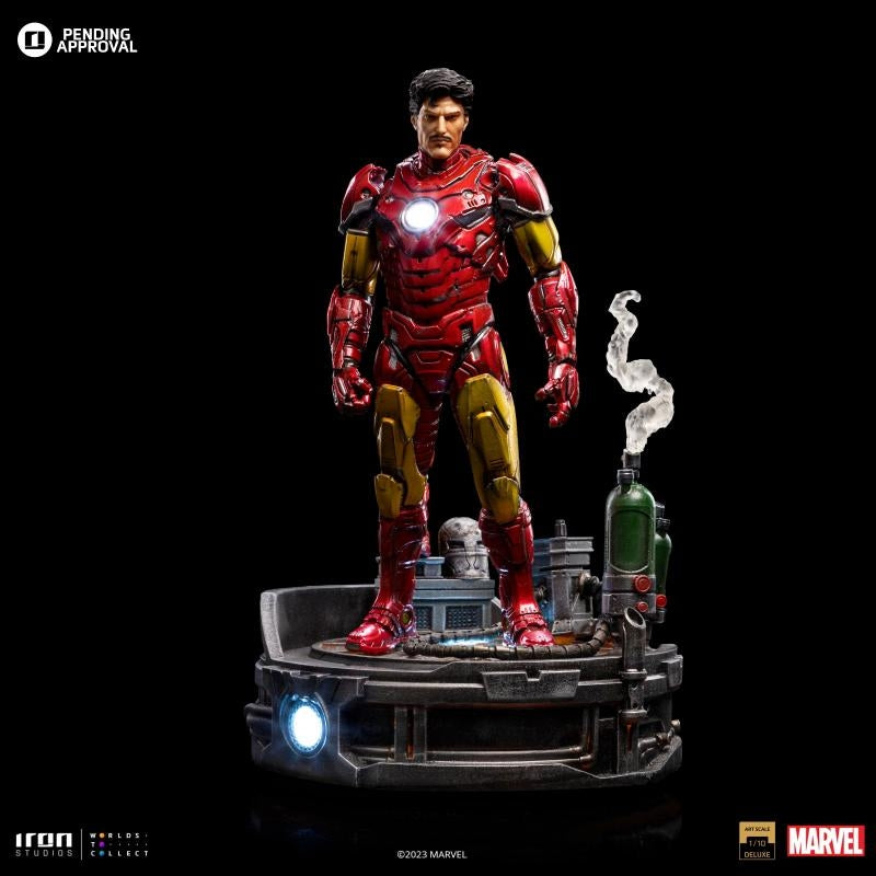 Iron Studios Marvel Deluxe Art Scale 1/10 IRON MAN UNLEASHED Statue