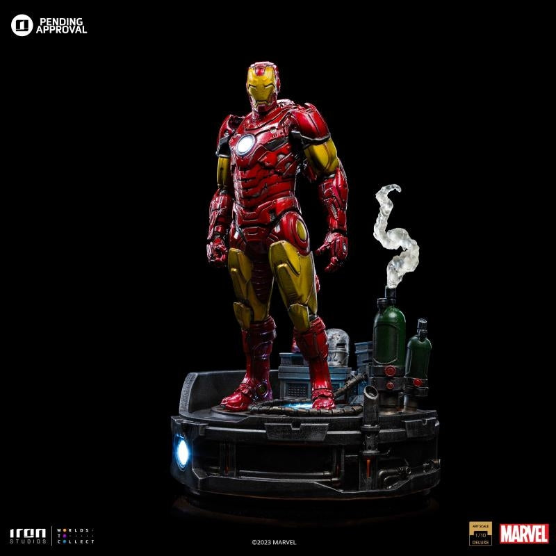 Iron Studios Marvel Deluxe Art Scale 1/10 IRON MAN UNLEASHED Statue