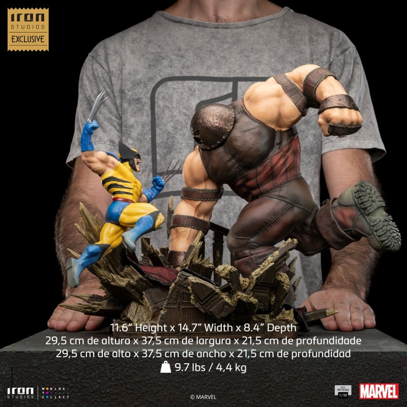 Iron Studios X-Men Wolverine vs Juggernaut BDS Art Scale 1/10 Statue