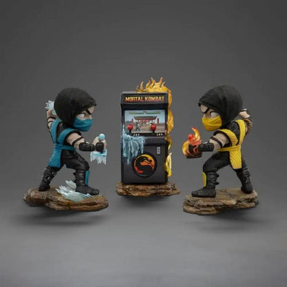 Iron Studios Mortal Kombat Scorpion vs Sub-Zero (Arcade Set 2024 Event Exclusive) MiniCo Statue