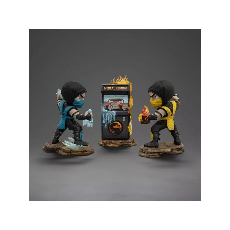 Iron Studios Mortal Kombat Scorpion vs Sub-Zero (Arcade Set 2024 Event Exclusive) MiniCo Statue
